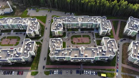 Aerial-panorama-on-new-modern-apartment-houses