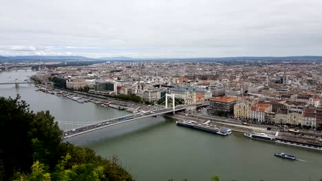 Aerial-view-of-Budapest-skyline-and-Elisabeth-bridge.