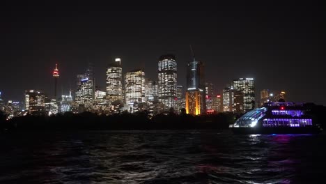 Nachtleben-in-Sydney-Skyline-der-Stadt.