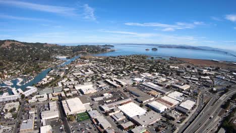 San-Rafael-California-Aerial-View-Looking-Down-Creek