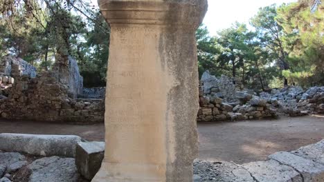 Ancient-city-Phaselis-in-Antalya-province,-Turkey.