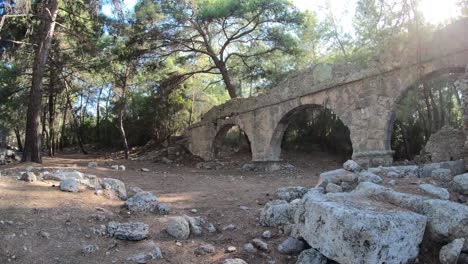 Ciudad-antigua-Phaselis-en-la-provincia-de-Antalya,-Turquía.