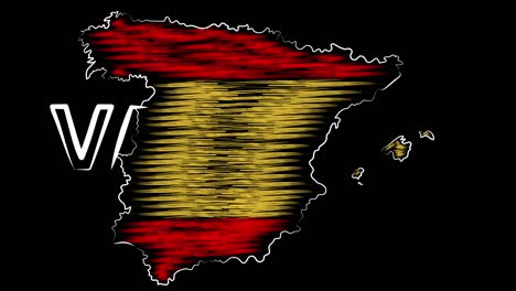 Valencia-Spain-coloring-the-map-and-flag.-Motion-design.