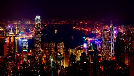 Blue-hora-time-lapse-de-Hong-Kong