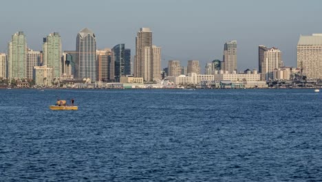 Horizonte-de-la-ciudad-de-San-Diego,-Time-Lapse