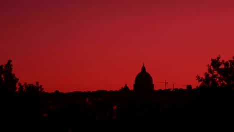 sunset-views-of-St.-Peter's-Basilica-in-Rome:-Vatican,-Christianity,-faith,-pope