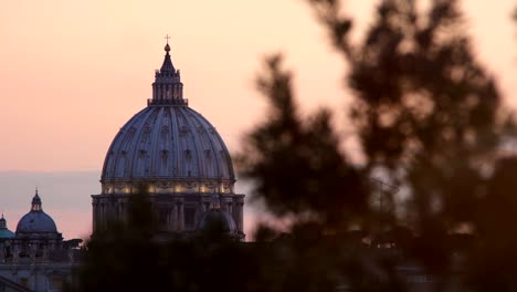 sunset-views-of-St.-Peter's-Basilica-in-Rome:-Vatican,-Christianity,-faith,-pope