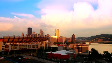 Pittsburgh-Sonnenuntergang-Timelapse