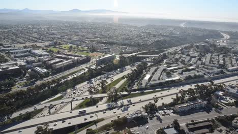 Vista-aérea-de-la-ciudad-de-san-diego,-la-i-805