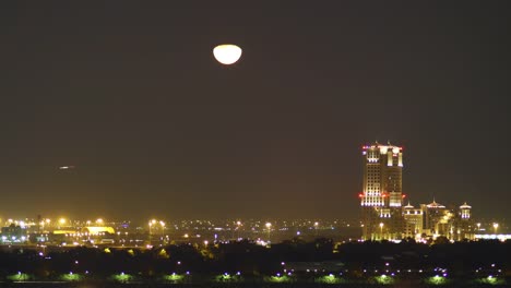 Mond-Licht-Nacht-Zeitraffer-von-dubai