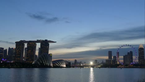 timelapse-Singapur-skyline-der-Stadt-scape