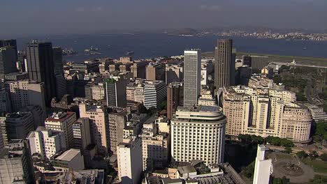 Overhead-Aerial-shot-of-Rio-de-Janeiro,-Brazil