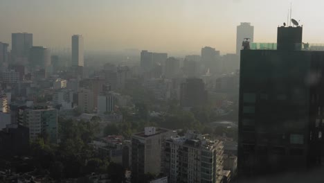 Elevated-view-of-cityscape,-Mexico