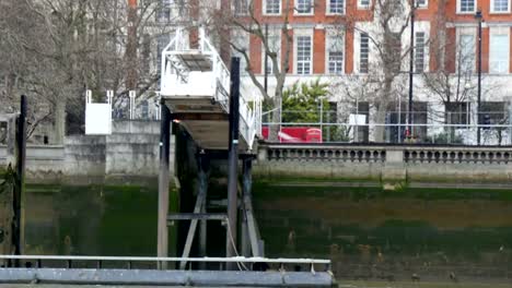 A-white-small-bridge-like-structure-in-Thames-river