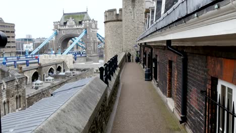 The-view-of-the-Tower-bridge-from-the-London-of-Tower