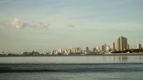 City-with-skyscrapers-and-buildings.-Philippines,-Manila,-Makati