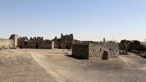 Ruinas-del-castillo-de-Azraq,-Jordania-del-este-central,-100-km-al-este-de-Amman