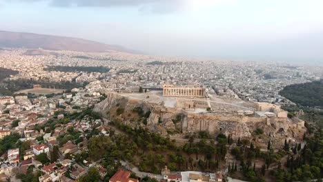 Drone-Shot-Of-Acropolis