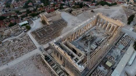 Drone-Shot-Of-Acropolis