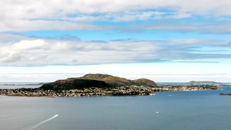 Aksla-at-the-city-of-Alesund-,-Norway