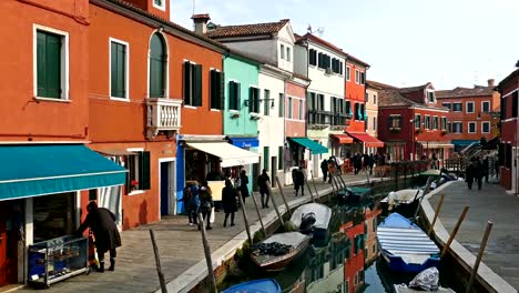 Ansicht-von-Burano,-Italien.-4K