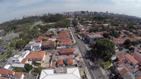 Vista-aérea-de-San-Pablo,-Brasil,-en-el-centro-de-la-ciudad