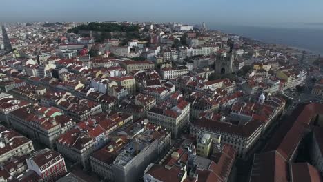 Aerial-View-of-Lisbon,-Portugal