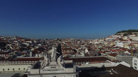 Aerial-View-of-Lisbon,-Portugal