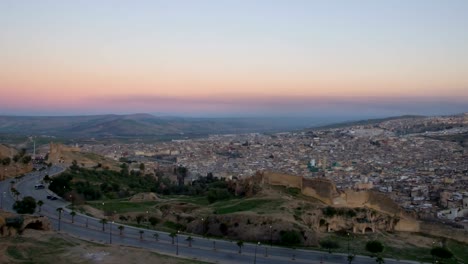 Fez-sunset-zoom-in-timelapse