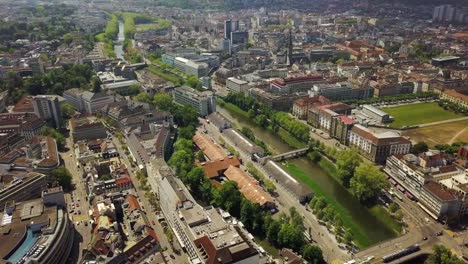 switzerland-sunny-day-zurich-riverside-city-center-aerial-panorama-4k