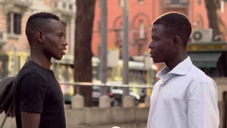 young-smiling-African-men-greeting-in-the-street.