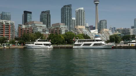 Blick-auf-die-Innenstadt-von-Stadt-von-Toronto-Ontario-Kanada