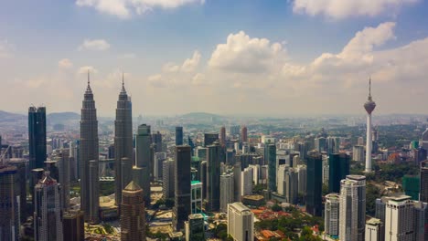 sonnigen-Tag-Kuala-Lumpur-Stadtzentrum-Antenne-Panorama-Zeitraffer-4k-Malaysia