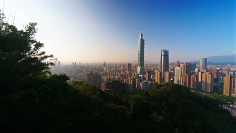 Time-lapse-beautiful-taipei-101-around-building-and-architecture-in-the-city-in-Taiwan