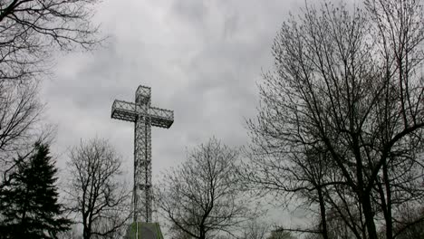 Industrial-crucifix.-Timelapse-clouds.