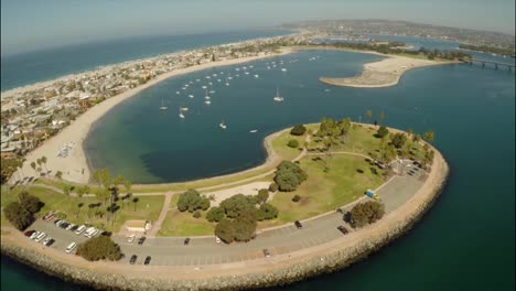 Aerial-Shot-of-Mission-Bay-in-San-Diego