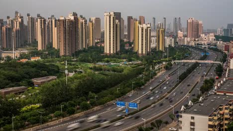 Highway-Zeitraffer-in-China