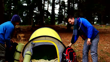 Hiker-couple-arriving