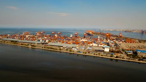 Cargo-industrial-port-aerial-view.-Manila,-Philippines