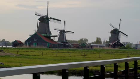 A-small-windmill-with-the-propeller-turning-around