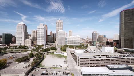 Aerial-view-of-Detroit-skyline