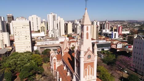 Aerial-View-of-Ribeirao-Preto-city,-Sao-Paulo,-Brazil