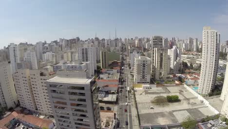 Vista-aérea-de-San-Pablo,-Brasil,-en-el-centro-de-la-ciudad