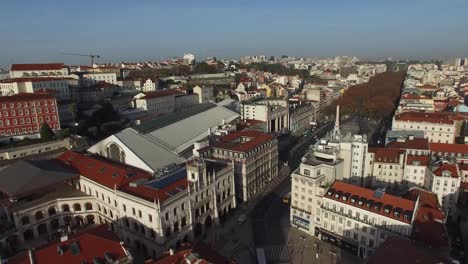 Vista-aérea-de-Lisboa,-Portugal