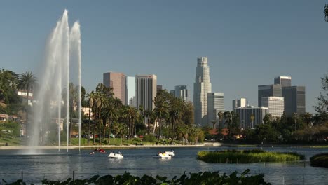 Die-Innenstadt-von-Skyline-von-Los-Angeles-in-Kalifornien,-USA