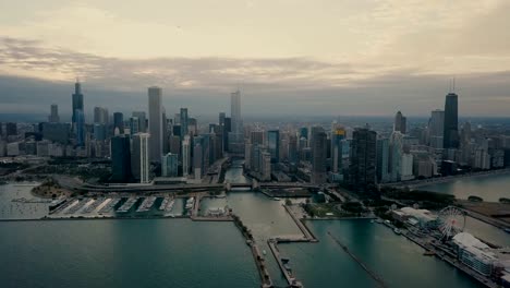 Chicago-Skyline---Aerial-4K