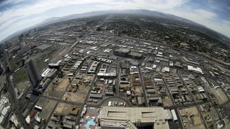 fisheye-view-of-Las-Vegas-strip-and-surrounding-area