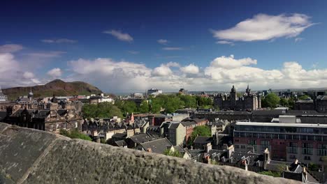 Blick-auf-die-Skyline-Stadtzentrum-von-Edinburgh,-Schottland,