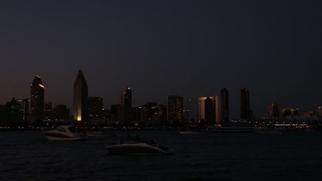 Cityscape-of-San-Diego-downtown,-California,-USA