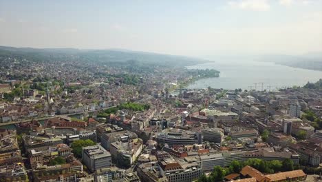 panorama-aéreo-del-paisaje-urbano-de-la-lago-zurich-Suiza-4k